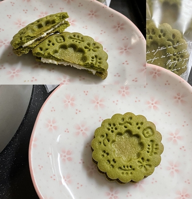 チョコサンドクッキー 抹茶&times;ホワイトチョコ 8枚