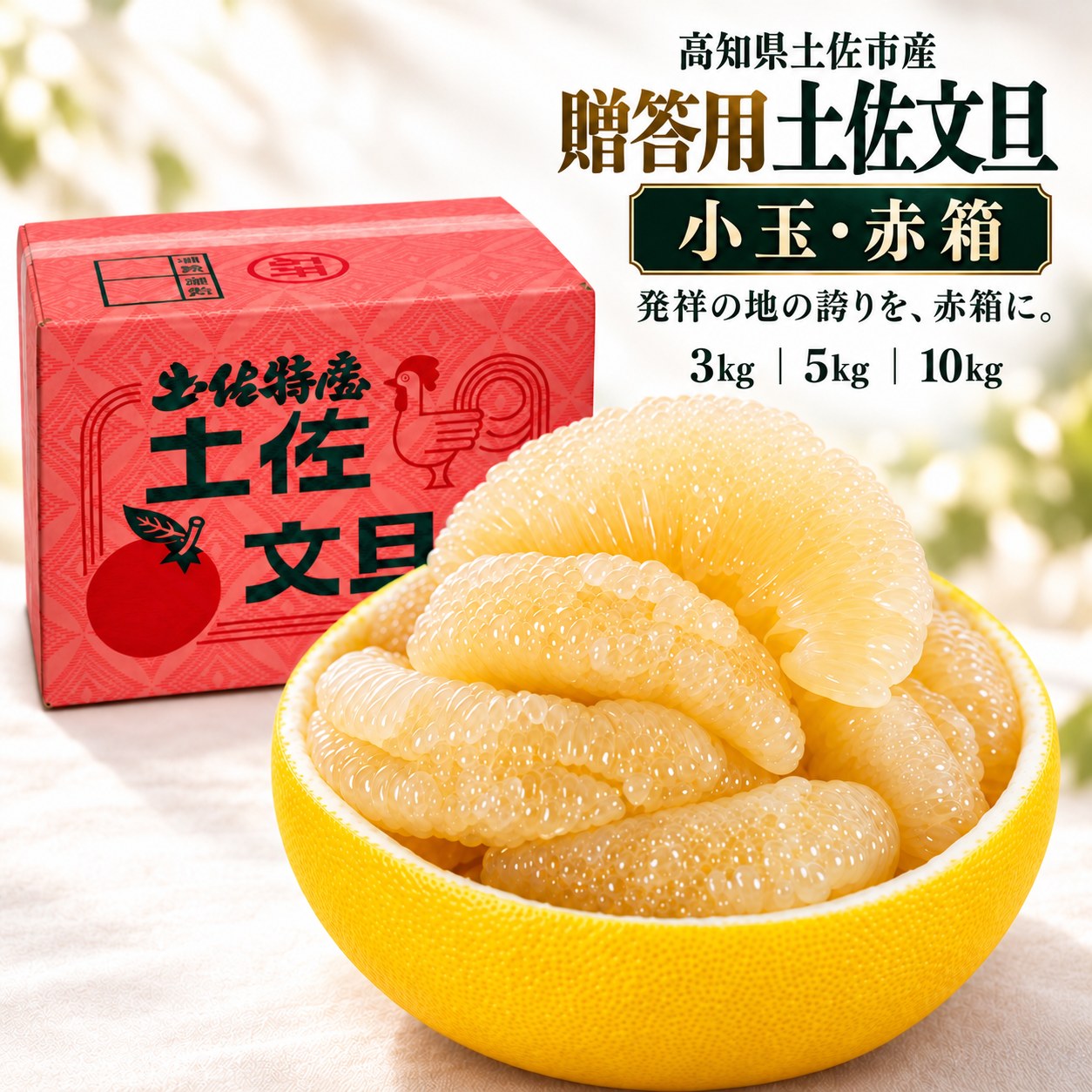 贈答用 小玉 土佐文旦 赤箱の単品掲載画像