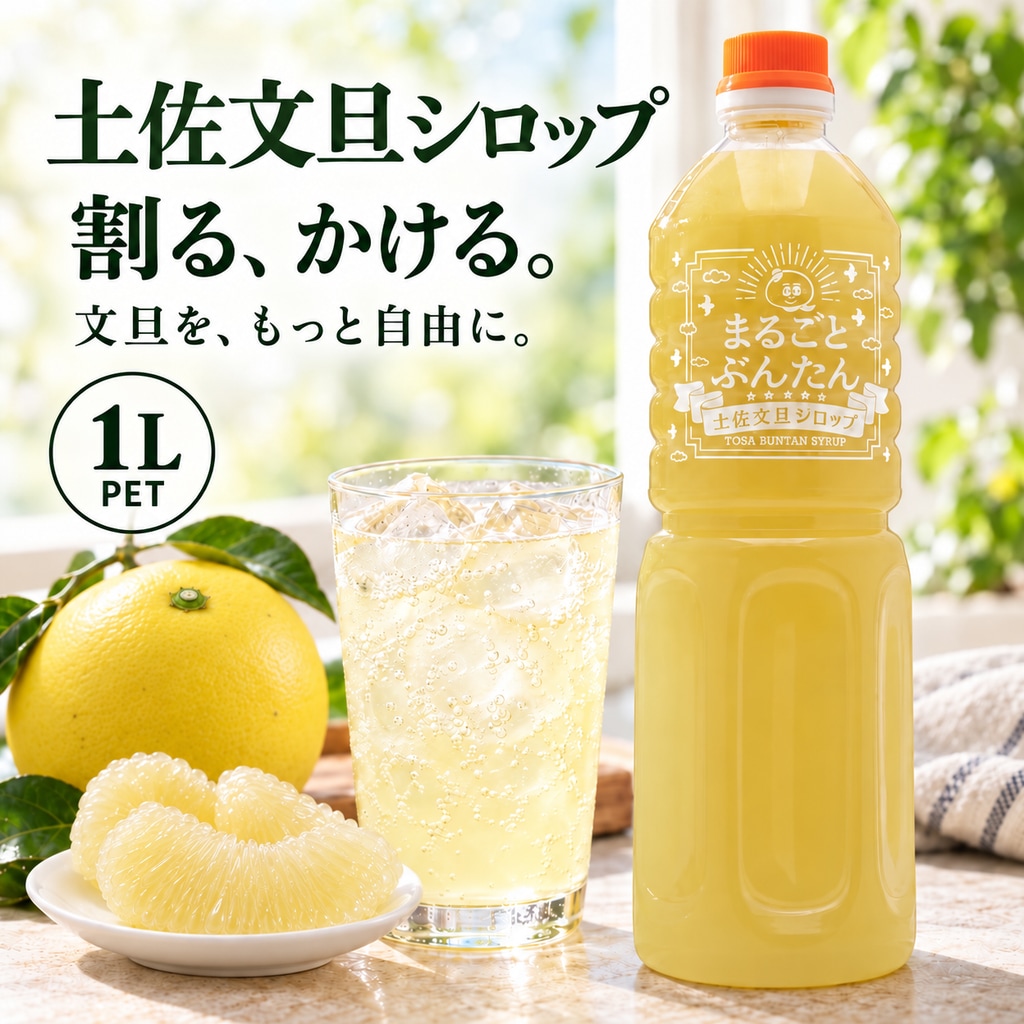 土佐文旦シロップ 1L PET