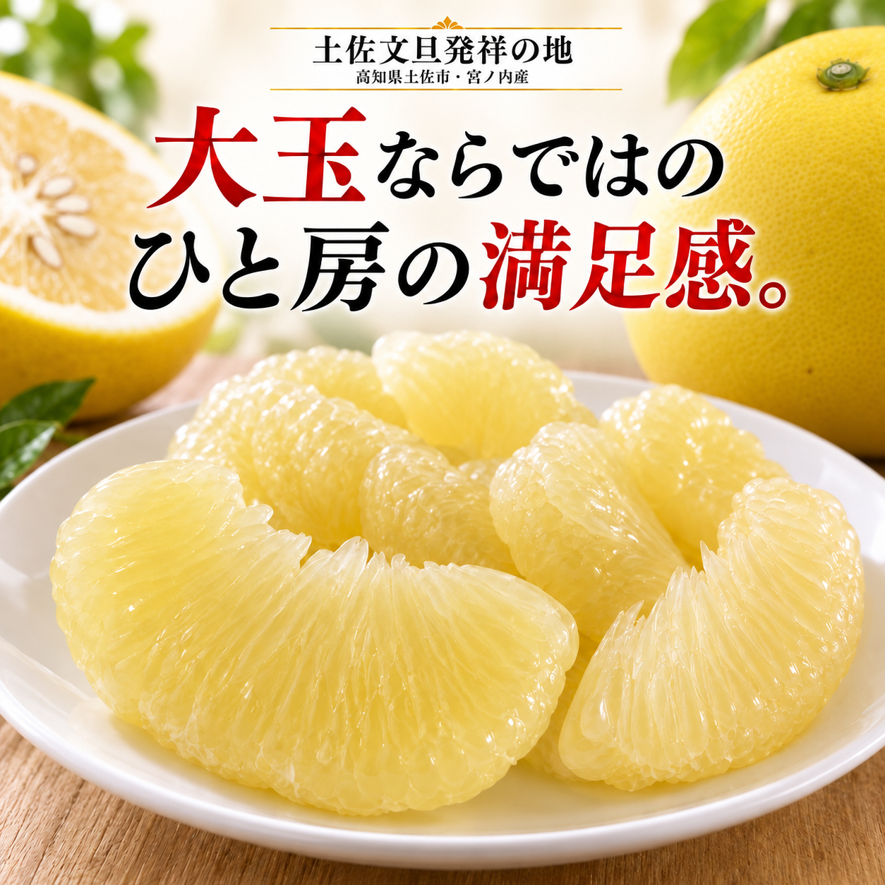 大玉ならではの ひと房の満足感。