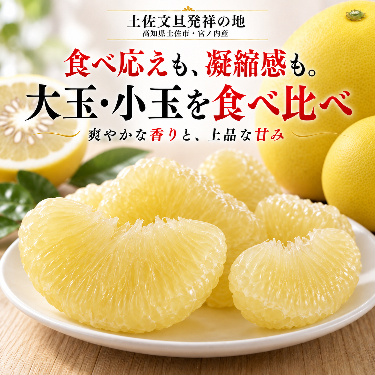 食べ応えも、凝縮感も。大玉・小玉を食べ比べ