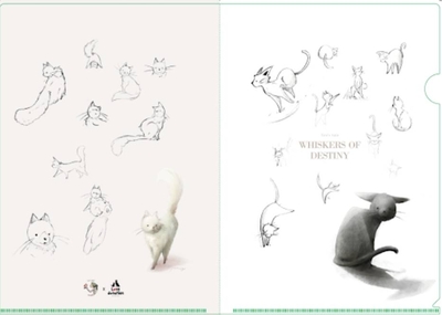 「MUGI❤TNR支援プロジェクト」クリアファイル　黒猫テンのものがたりーハクとテンの誕生