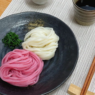 春めく紅白うどんセット(半なま)