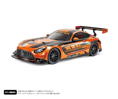 1/10RC 4WDレーシングカー メルセデス AMG GT3 EVOオレンジ塗装済ボディ(TT-02シャーシ)