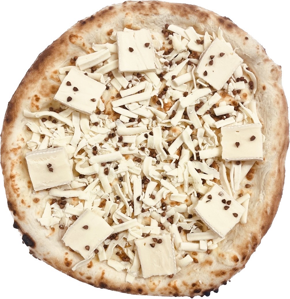 4種のチーズとそばの実のピザ［冷凍商品］ | エゾリスチーズ