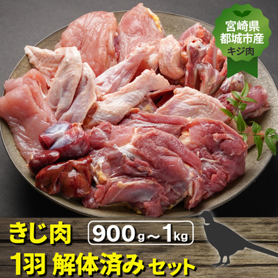 宮崎県都城市産・雉肉【キジ】1羽（解体済みセット）【送料無料】