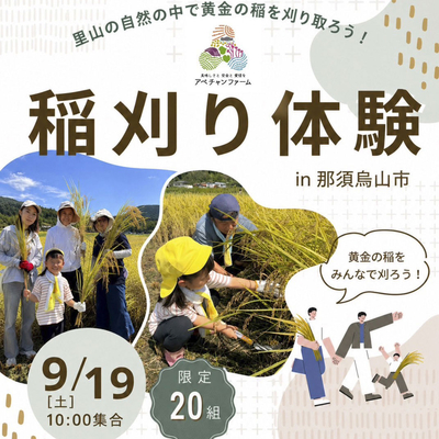 【令和8年】稲刈り体験イベント（新米とちぎの星5kg付き）