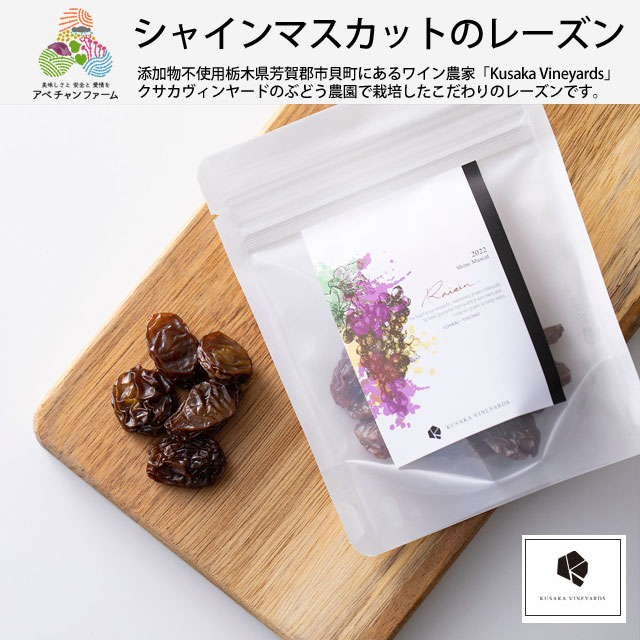 シャインマスカットのレーズン(50g)｜アベチャンファーム｜シャイン