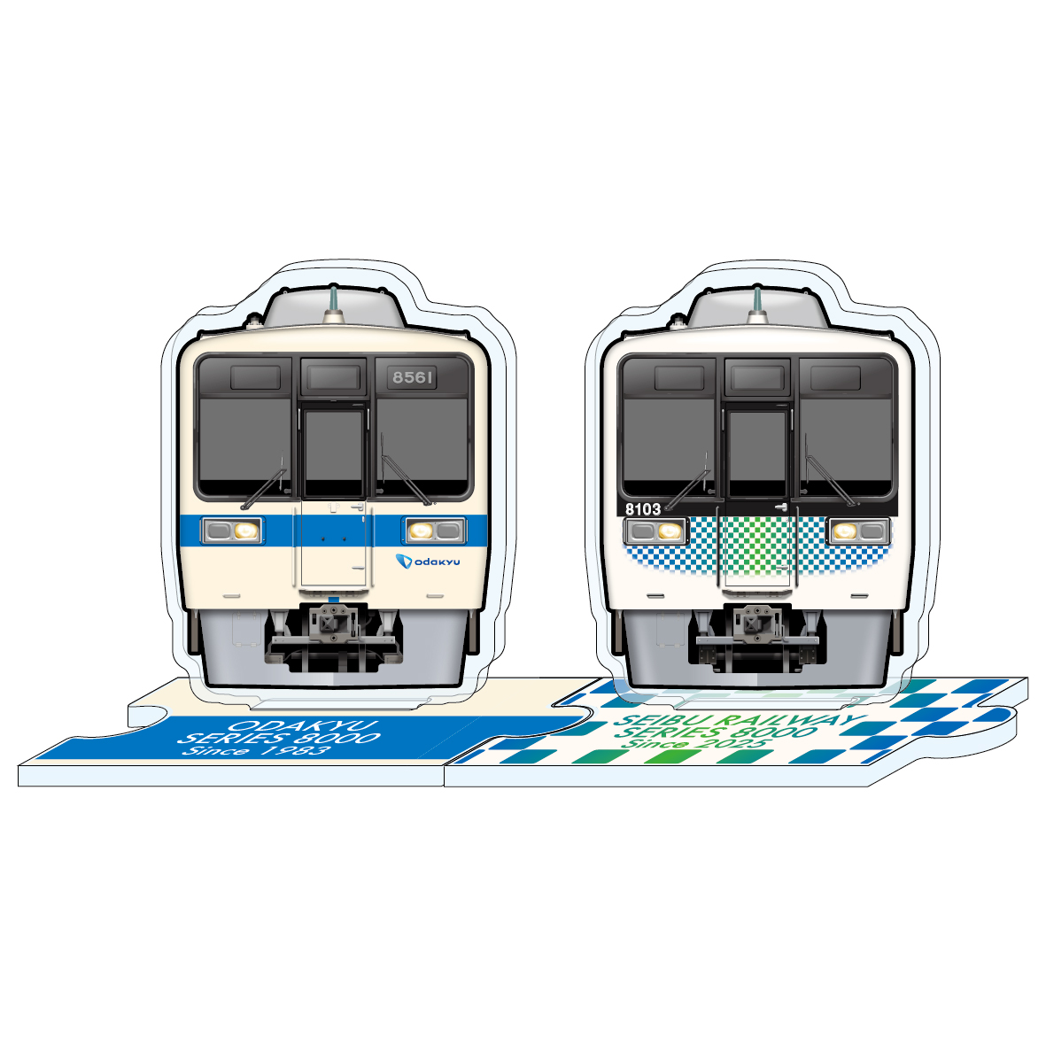 西武鉄道8000系 つながるアクリルスタンド | 西武鉄道オンライン