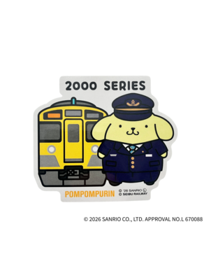 西武鉄道ポムポムプリン /ステッカーS・2000系