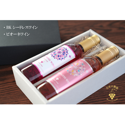 花笑みワインセット　『ピオーネワイン＆BKシードレスワイン』