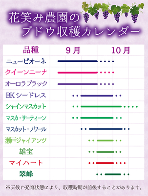 収穫カレンダー