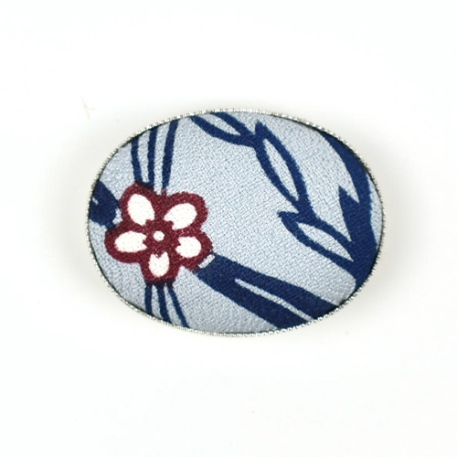 チロルさま売約済み帯留め〈琉球紅型風・華〉 