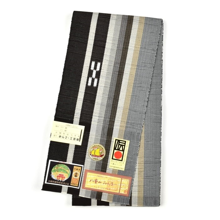 八重山ミンサー 半幅帯 綾羽｜みんさー工芸館 | hanaito