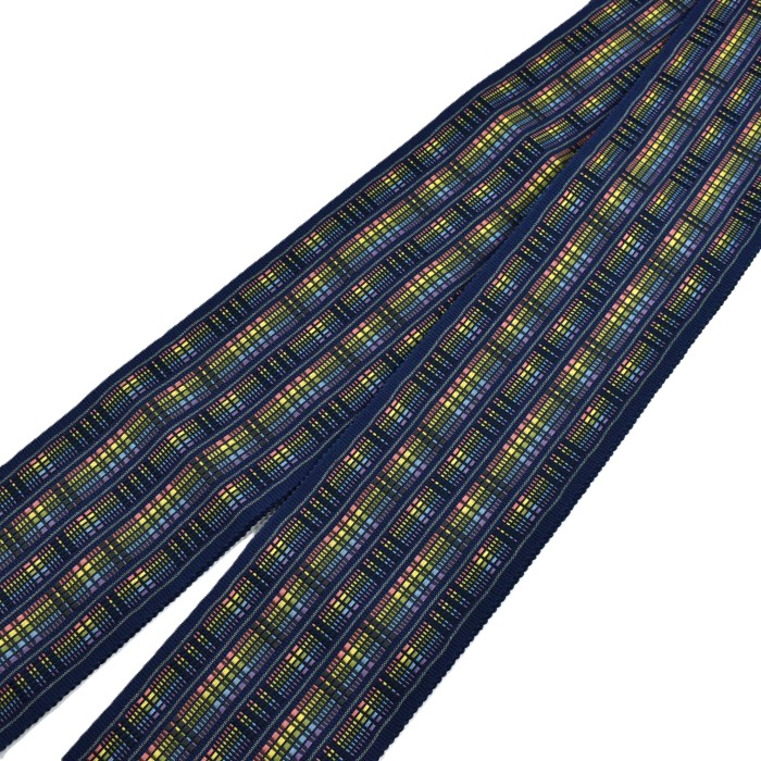 首里道屯織 首里織 ロートン 半幅帯 藍｜那覇伝統織物事業協同組合