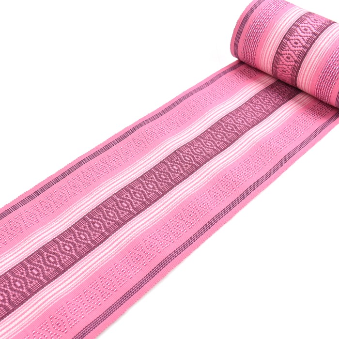 空 半幅帯 ピンク系 約4m30cm - 着物・浴衣 