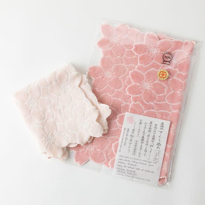 さくら染め タオルハンカチ（大） | 北上観光物産館アクセス