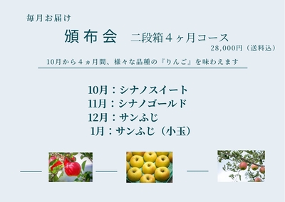 頒布会　(二段箱 ４ヶ月コース）　