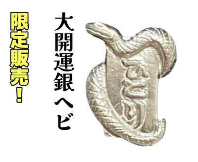 ヘビ年！大開運銀ヘビ