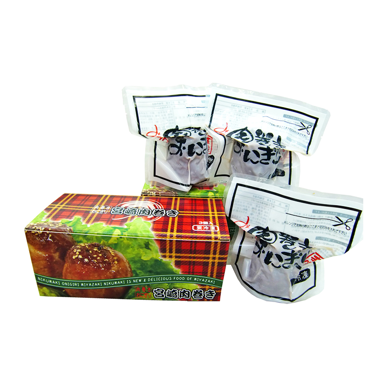 肉巻きおにぎり(3個入り) | 本家肉巻きネットショップ