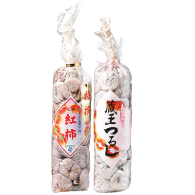 NO.181　上山産　干柿ミックス（紅干柿・ひらたね干柿）　大サイズ・32連・各１箱
