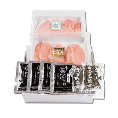 NO.381　日本の米育ち金華豚・三元豚　合い盛りしゃぶしゃぶギフト〈JHS-22〉