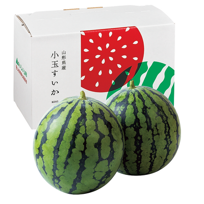 No.321【限定50箱】尾花沢産　小玉すいか　Lサイズ2個入