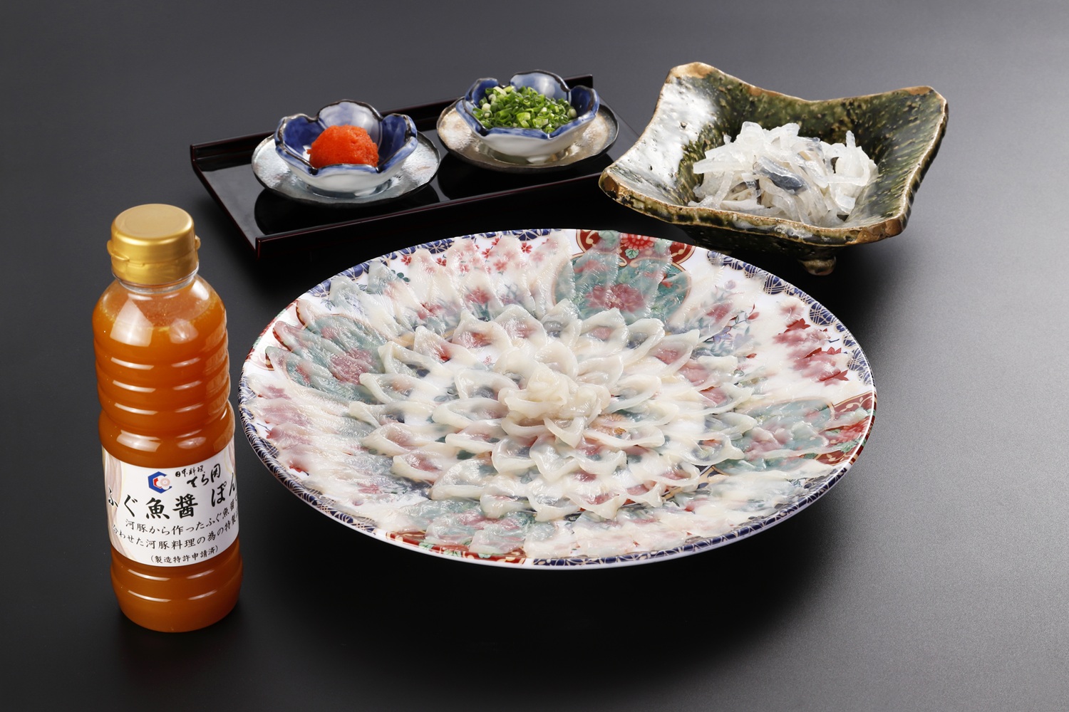 天然虎ふぐ刺し