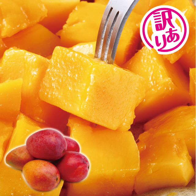 宮古島産 訳あり マンゴー 2kg（4～6玉）