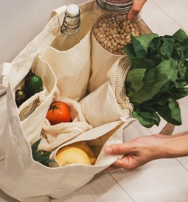 【A3収納可能/GOTS認証】マルチポケットトートバッグ