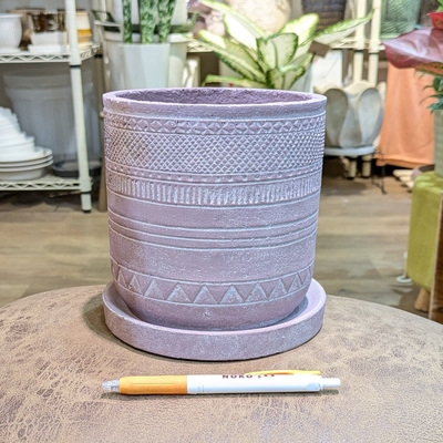 【 544 】内径 約13cm 高さ 約15cm (受皿付・鉢底穴あり)