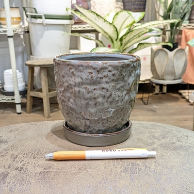 【 551 】内径 約11cm 高さ 約11cm (受皿付・鉢底穴あり)