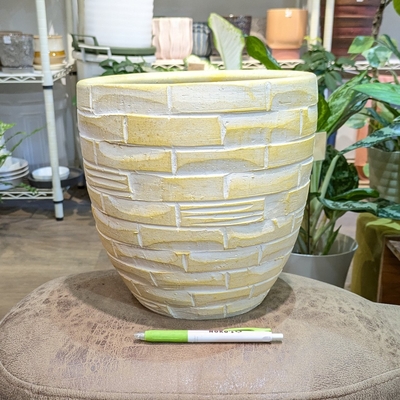 ( 119 ) 内径 約20cm 高さ 約24cm (受皿無し・鉢底穴あり)