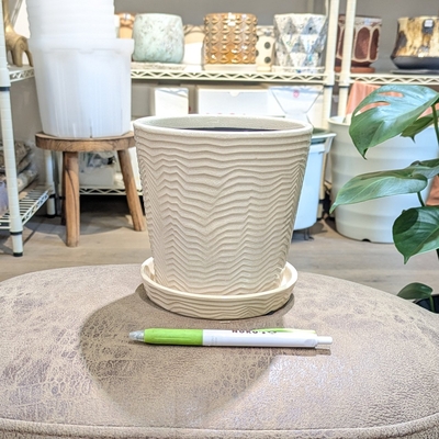 【 780 】内径 約13cm 高さ 約13cm (受皿付・鉢底穴あり)