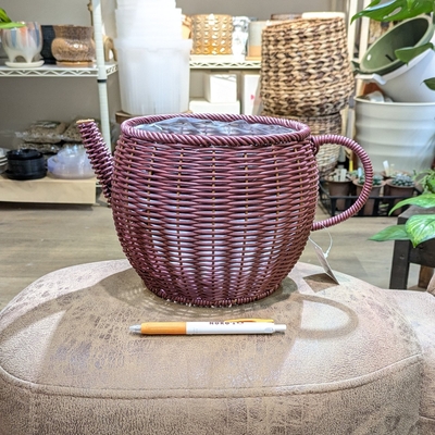 〖 296 〗 内径 約17cm　高さ 約17cm 幅(持ち手～注ぎ口) 約35cm