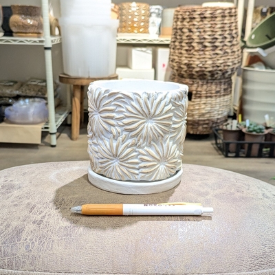 【 821 】内径 約9.5cm 高さ 約10cm (受皿付・鉢底穴あり)