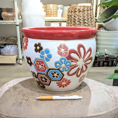 ( 161 ) 内径 約21cm 高さ 約20cm (受皿無し・鉢底穴あり)