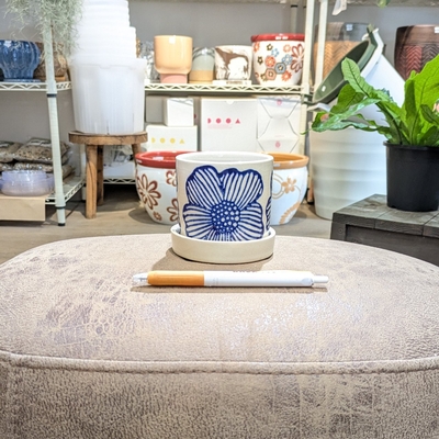 《 371 》内径 約7cm 高さ 約7cm (受皿付・鉢底穴あり)