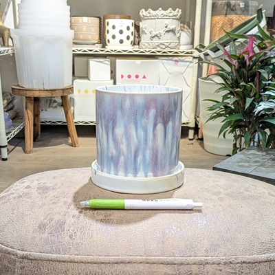 【 864 】内径 約11cm 高さ 約11.5cm (受皿付・鉢底穴あり)