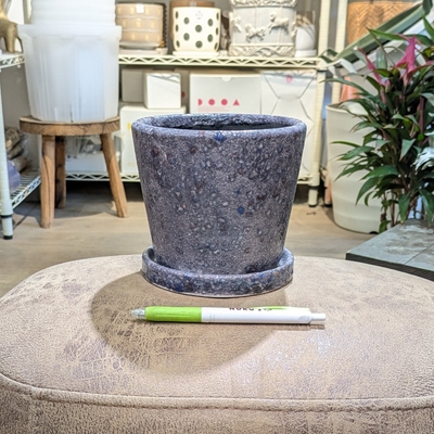 【 865 】内径 約13cm 高さ 約12cm (受皿付・鉢底穴あり)