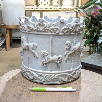 ( 167 ) 内径 約19cm 高さ 約20cm (受皿無し・鉢底穴あり)