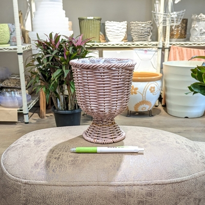 〖 304 〗 【容器部分のみ：内径 約12cm 高さ 約11cm 】全高 約16cm