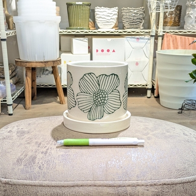 【 903 】内径 約10.5cm 高さ 約10.5cm (受皿付・鉢底穴あり)