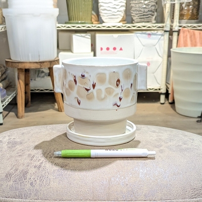 【 905 】内径 約11cm 高さ 約11cm (受皿付・鉢底穴あり)