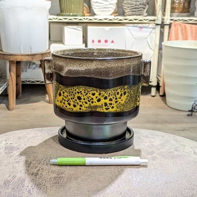 【 911 】内径 約13cm 高さ 約14cm (受皿付・鉢底穴あり)