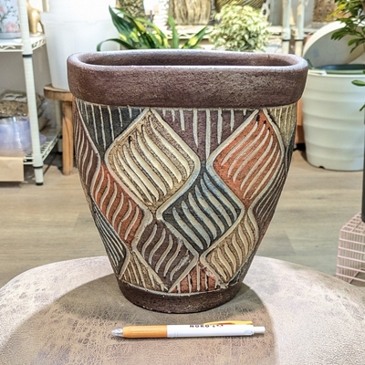 ( 170 ) 内径 約20cm 高さ 約24cm (受皿無し・鉢底穴あり)