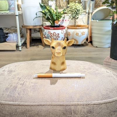 《 406 》【容器部分のみ：内径 約4cm 高さ 約8cm】全高 約10cm (受皿無し・鉢底穴あり)
