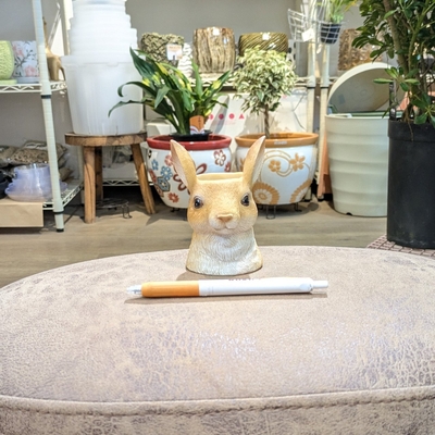 《 407 》【容器部分のみ：内径 約4cm 高さ 約7.5cm】全高 約10.5cm (受皿無し・鉢底穴あり)