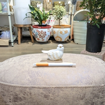 《 409 》【容器部分のみ：内径 約3cm 高さ 約3cm】全高 約6cm (受皿無し・鉢底穴あり)