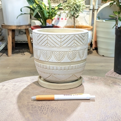 【 930 】内径 約12cm 高さ 約13cm (受皿付・鉢底穴あり)